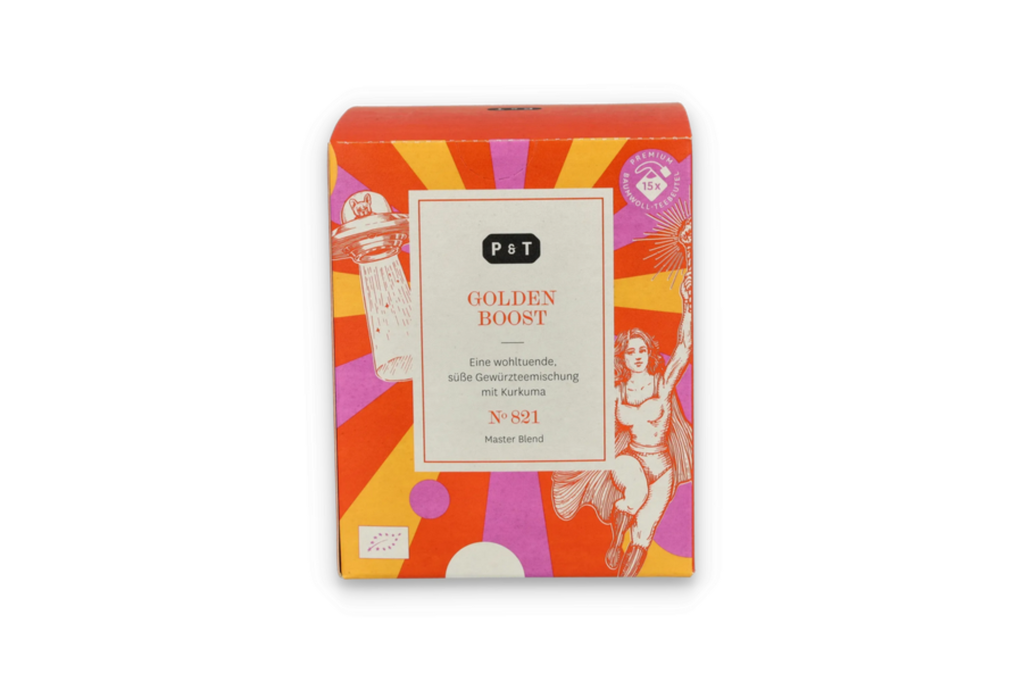 Herbal tea blend GOLDEN BOOST, organic